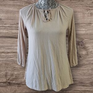 Lularoe Beige 3/4 sleeves top
